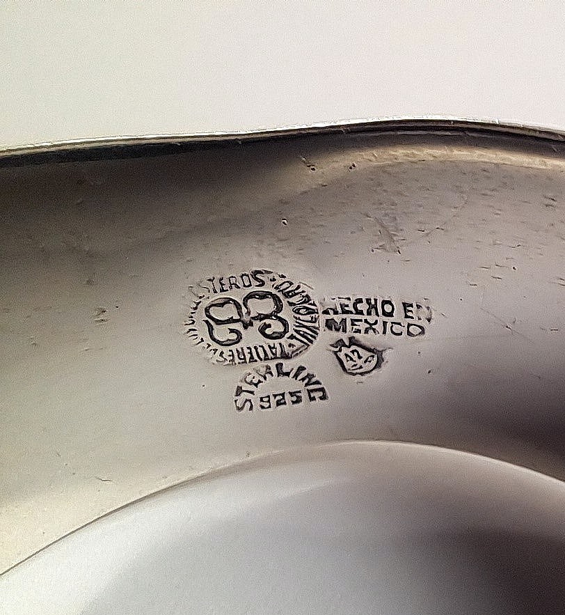 *RARE* LOS BALLESTEROS STERLING HINDGED BANGLE BRACELET 88.78GR