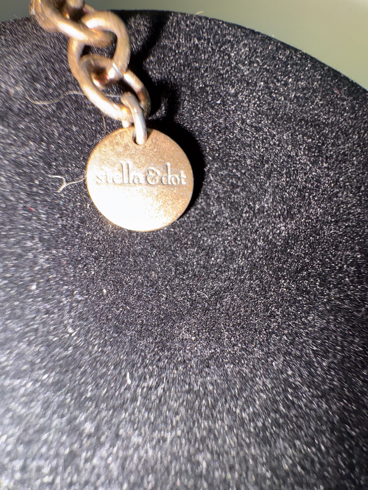 Stella Dot Necklace Sardinia Red Coral Removable Pendant 22-24” Gold Tone