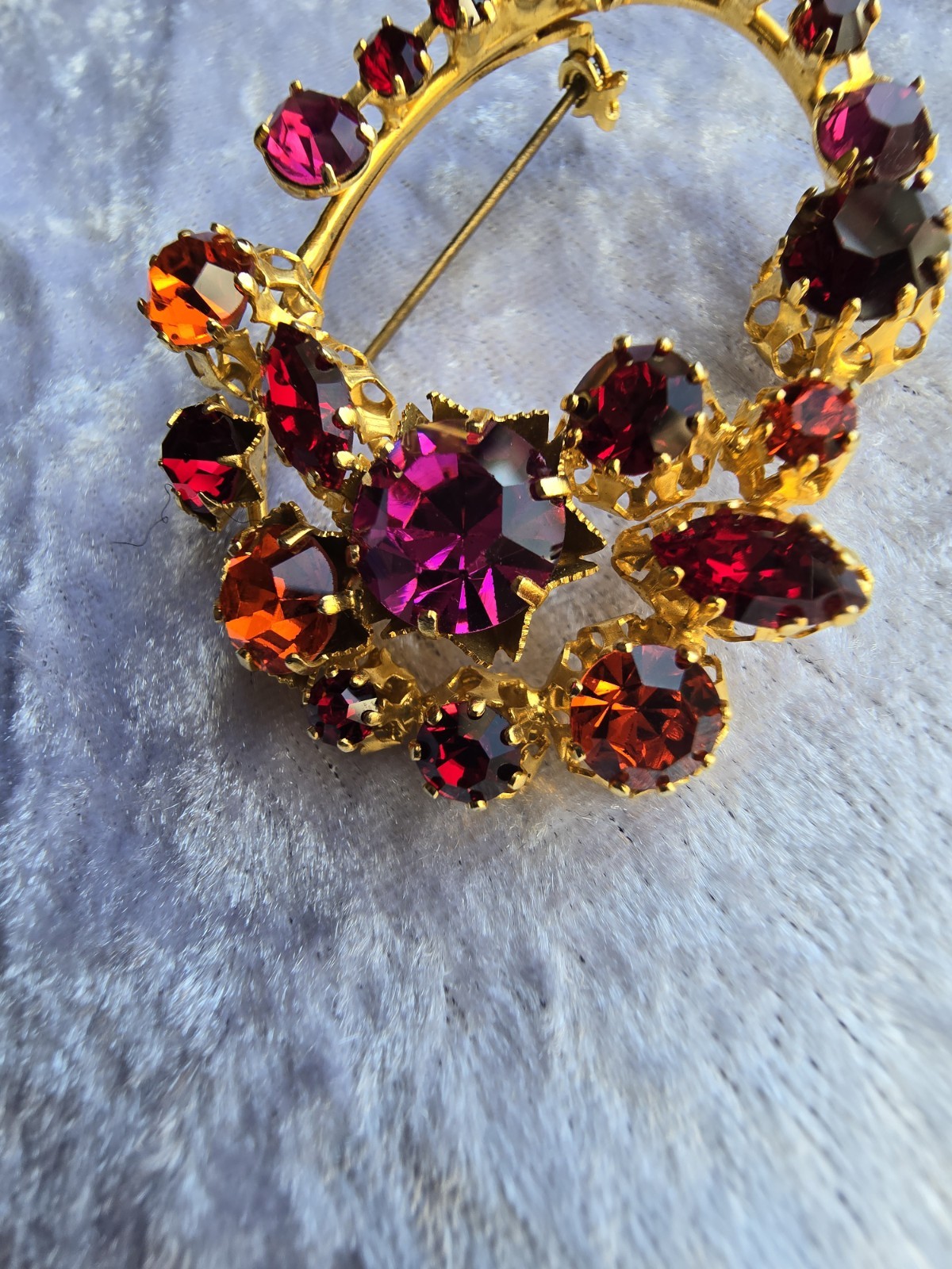 Vintage Austrian Rhinestone Brooch
