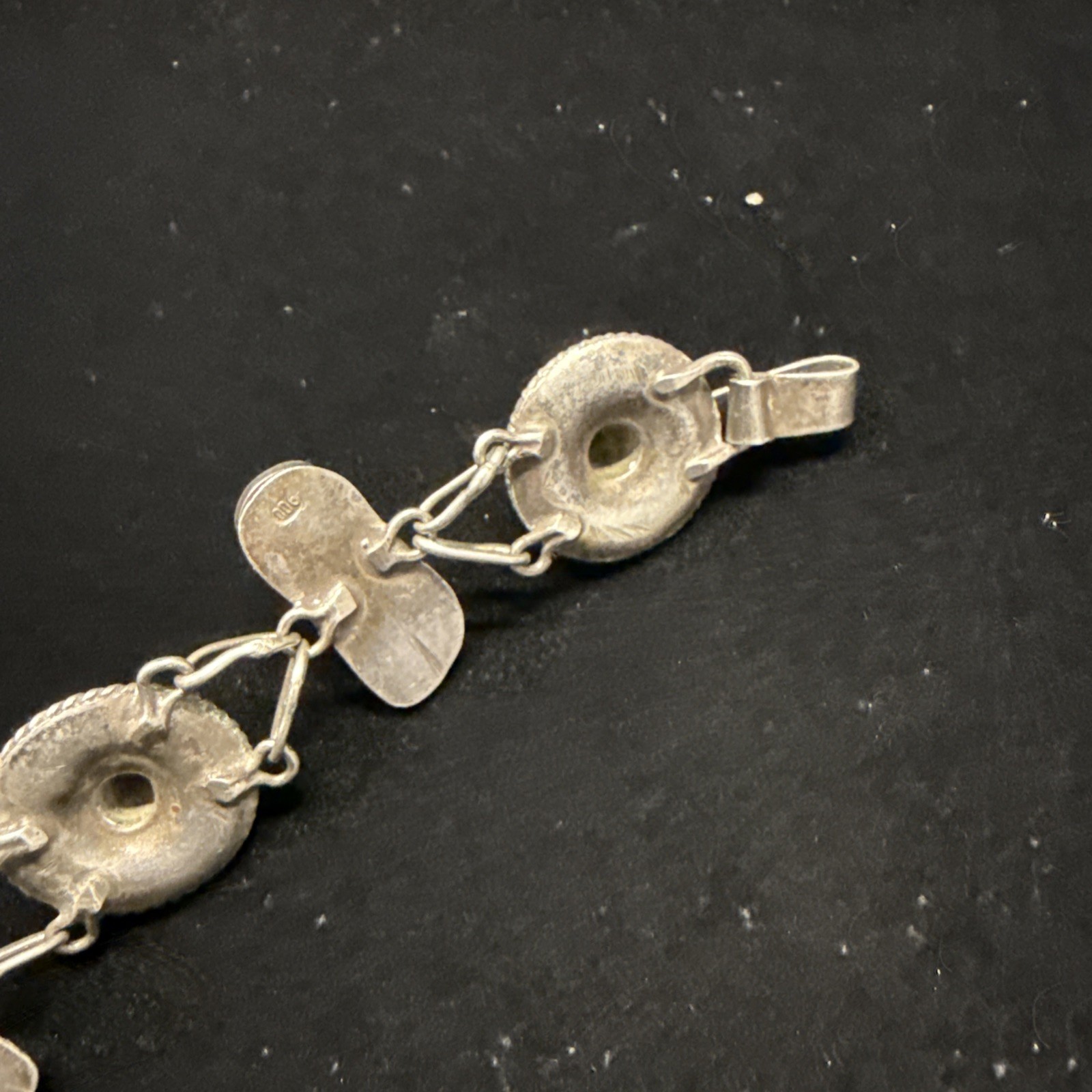 980 Silver Mexican Sombrero & Sandal Bracelet