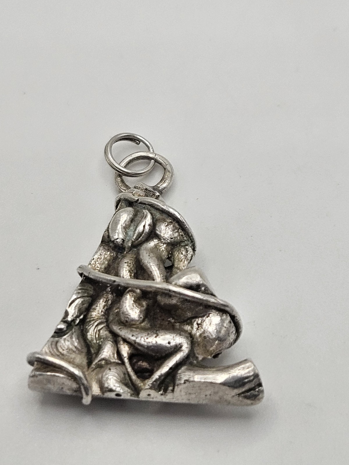 Vintage Brutalist Modernist Sterling Silver Pendant