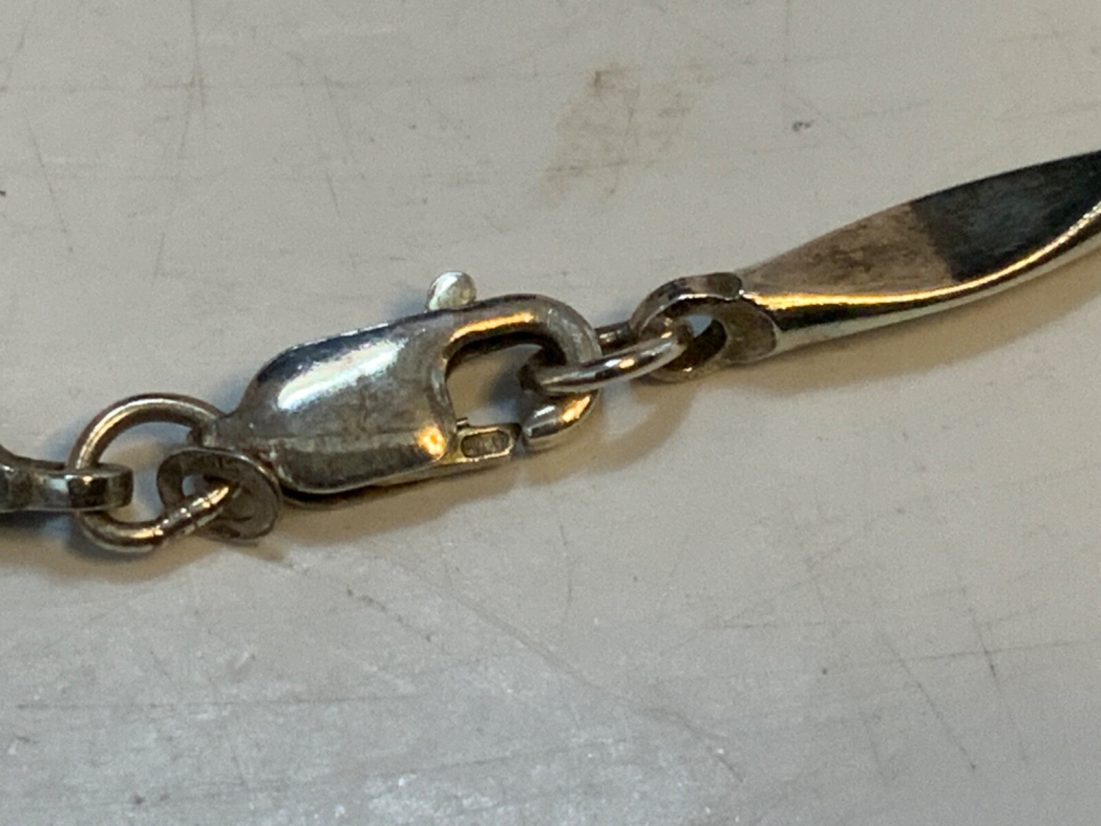 Vintage Sterling Silver Bar Link Chain 18’’ Necklace