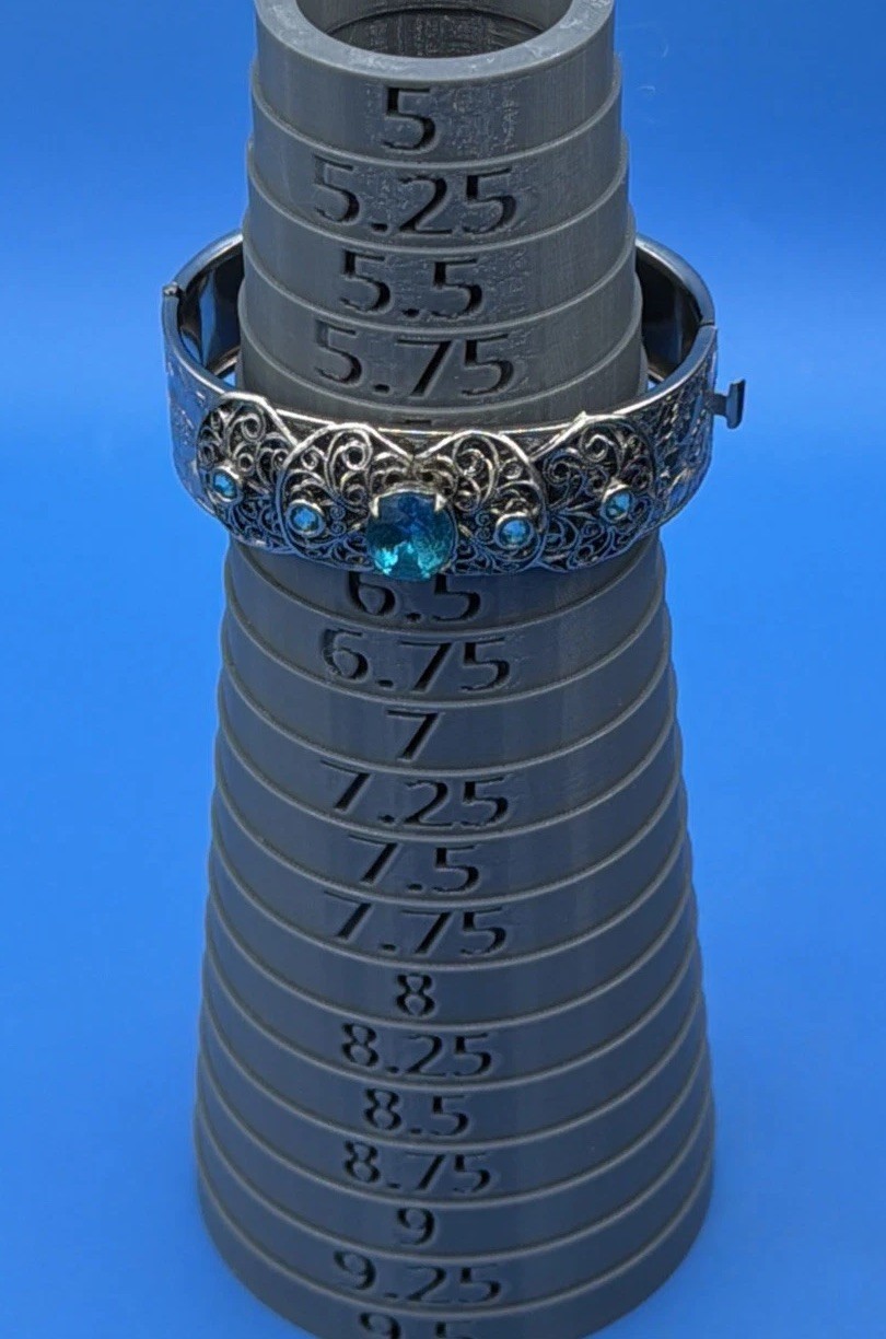 Vintage Art Deco Filigree Cuff Bracelet Silver Tone Blue Stones Openwork