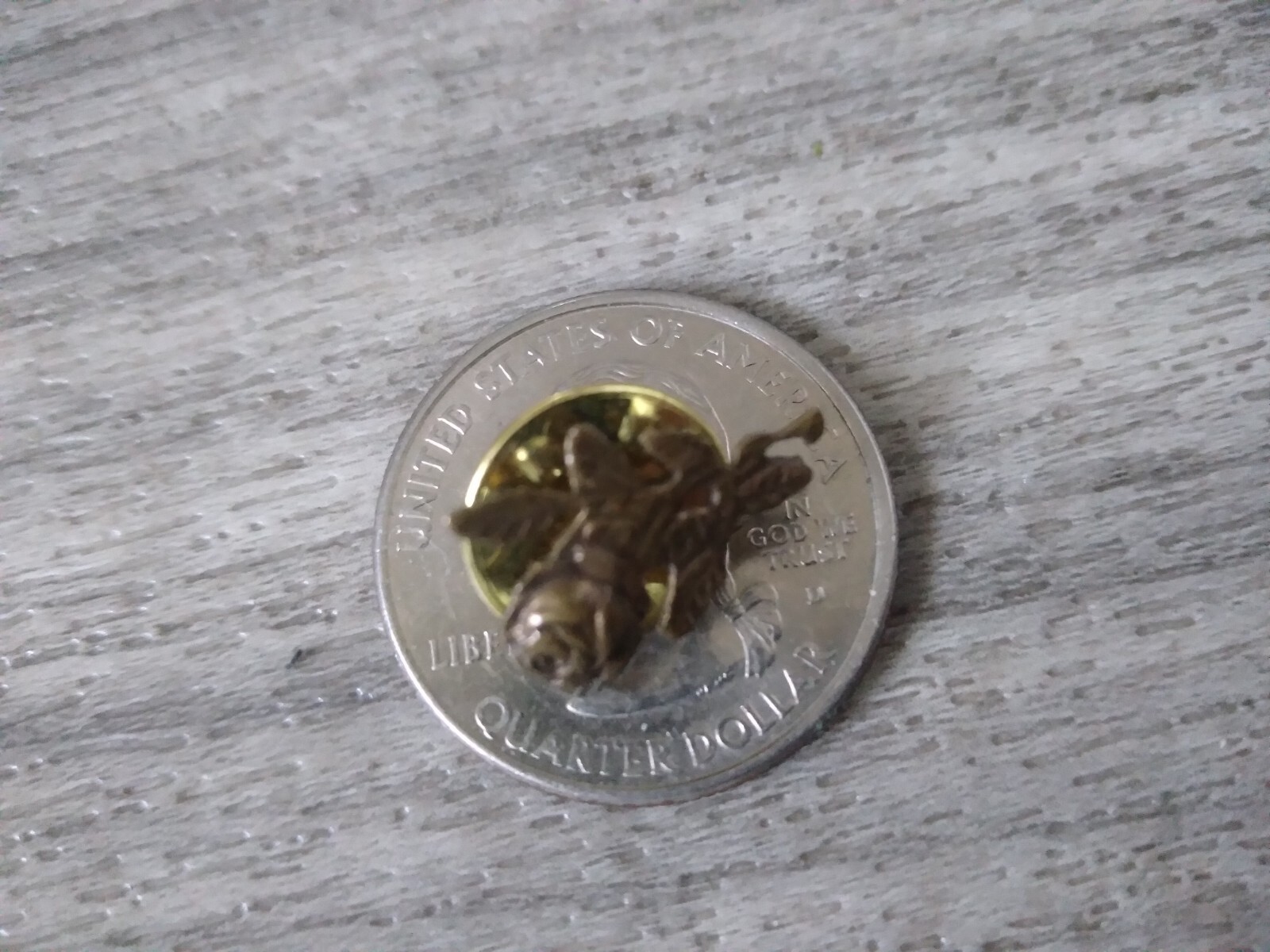 Vintage Brass Rose Lapel Pin