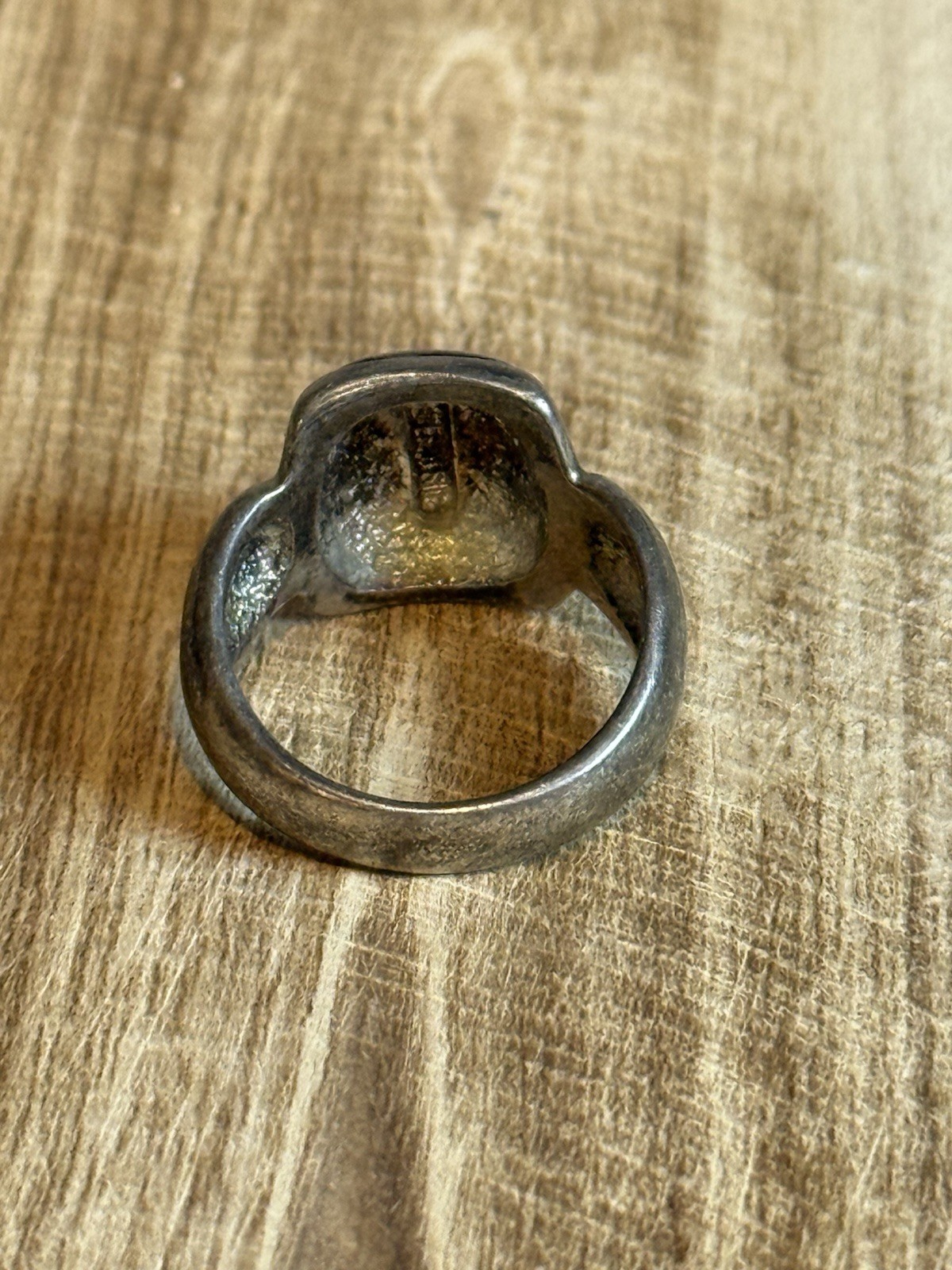 Vintage ESPO Signed 925 Sterling Silver Modernist Ring Size 8 Brutalist