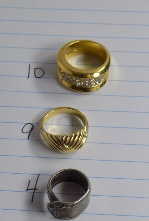 Vintage Costume Rings Lot Rhinestones Avon Monet Silverplated CZ Bands Floral
