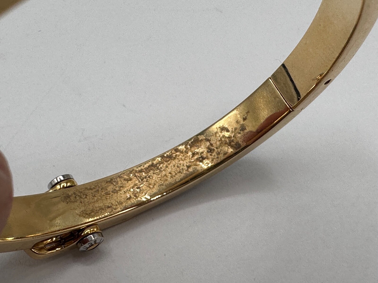 ESTATE GOLD PLATED BLACK ENAMEL BELT BUCKLE HENRI BENDEL NY SIGNED BRACELET