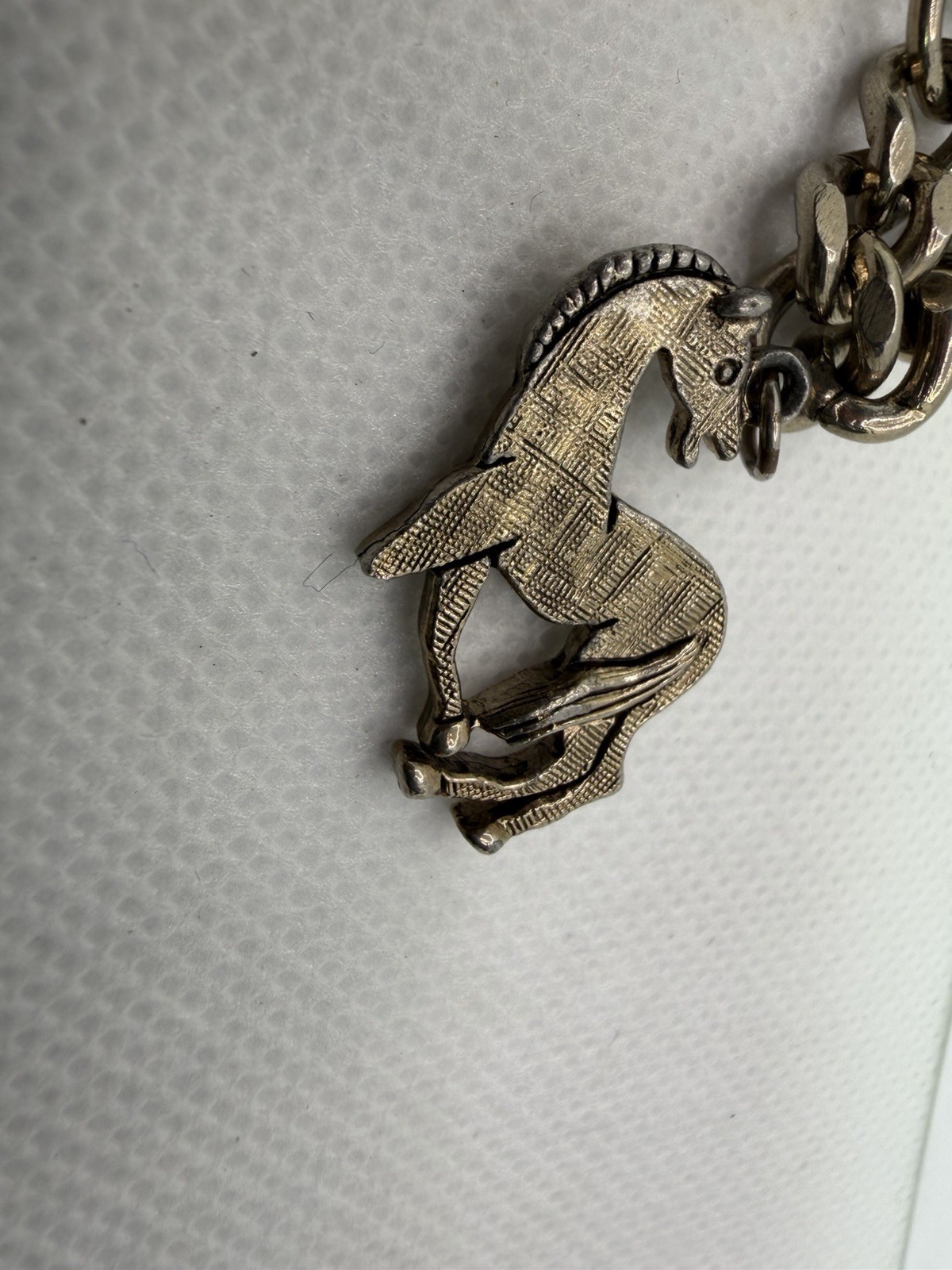 VTG Charm Bracelet Equestrian Lovers Horse One Lame
