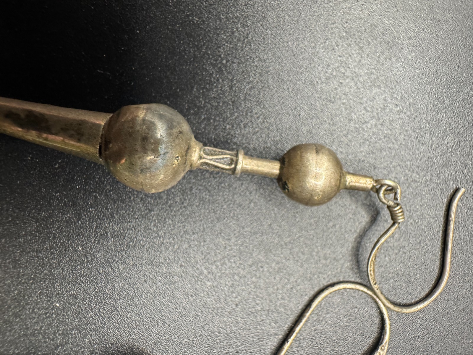 Vintage Bali Sterling Silver 925 Tribal Long Drop Dangle Filigree Earrings