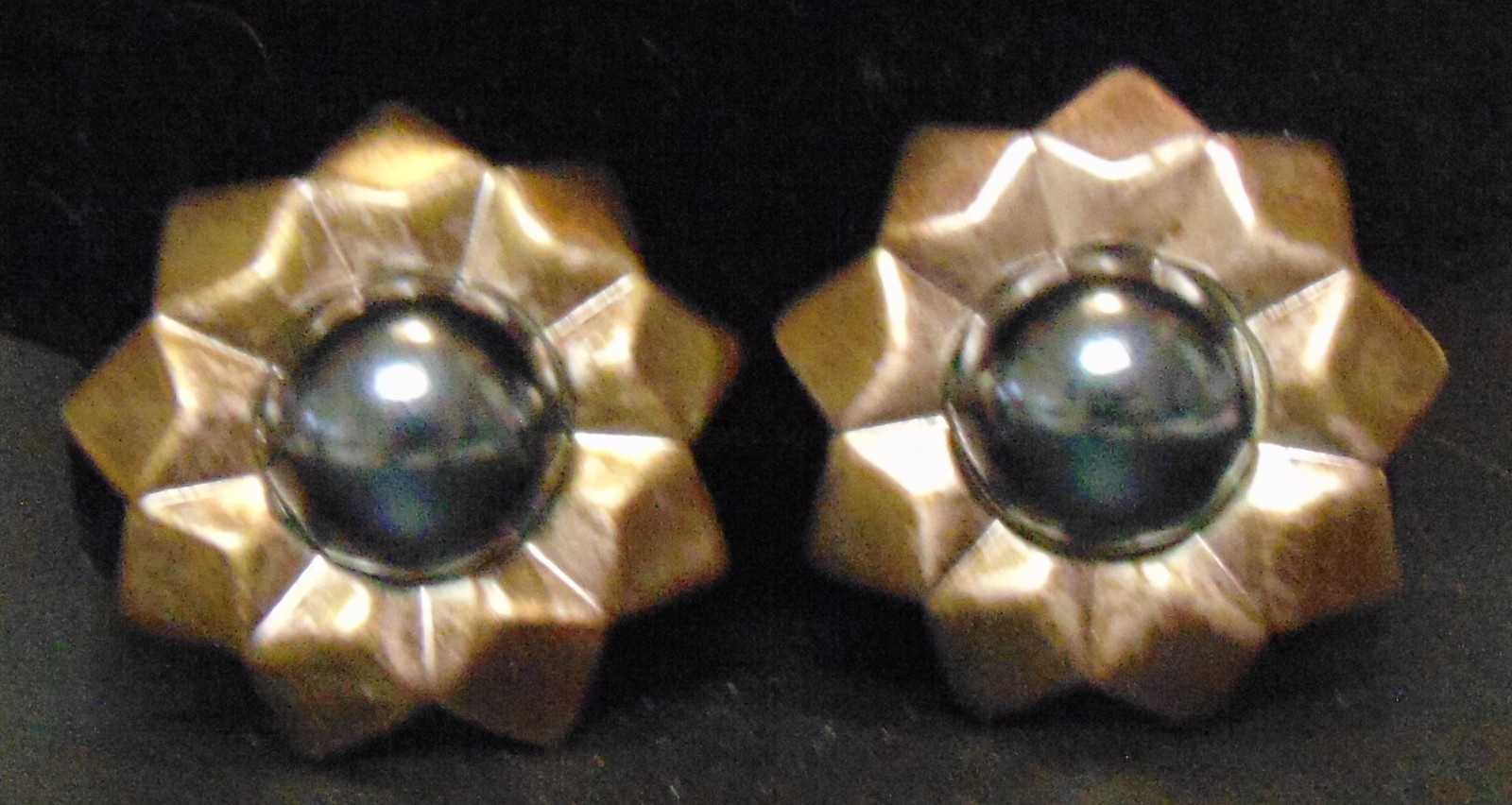NAPIER Copper and Gray Pearl Pierced Earrings