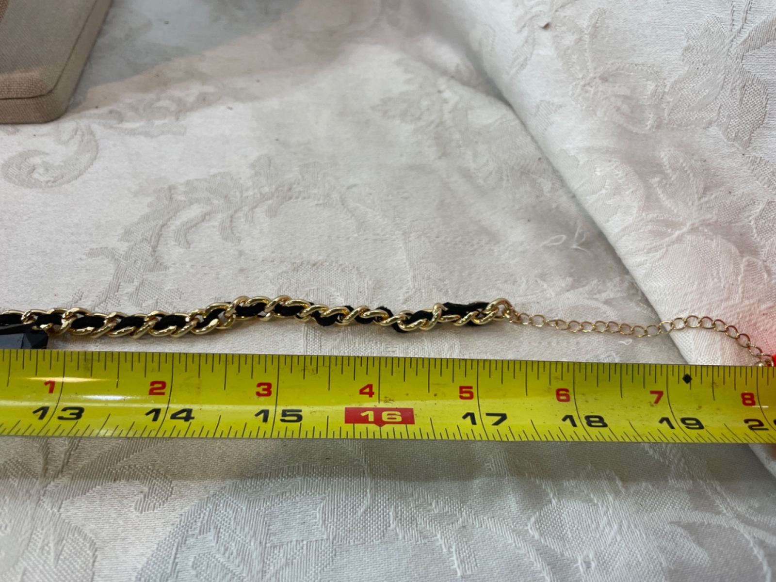 Vintage Costume Chunky Black Glass Lobster Claw Clasp Necklace