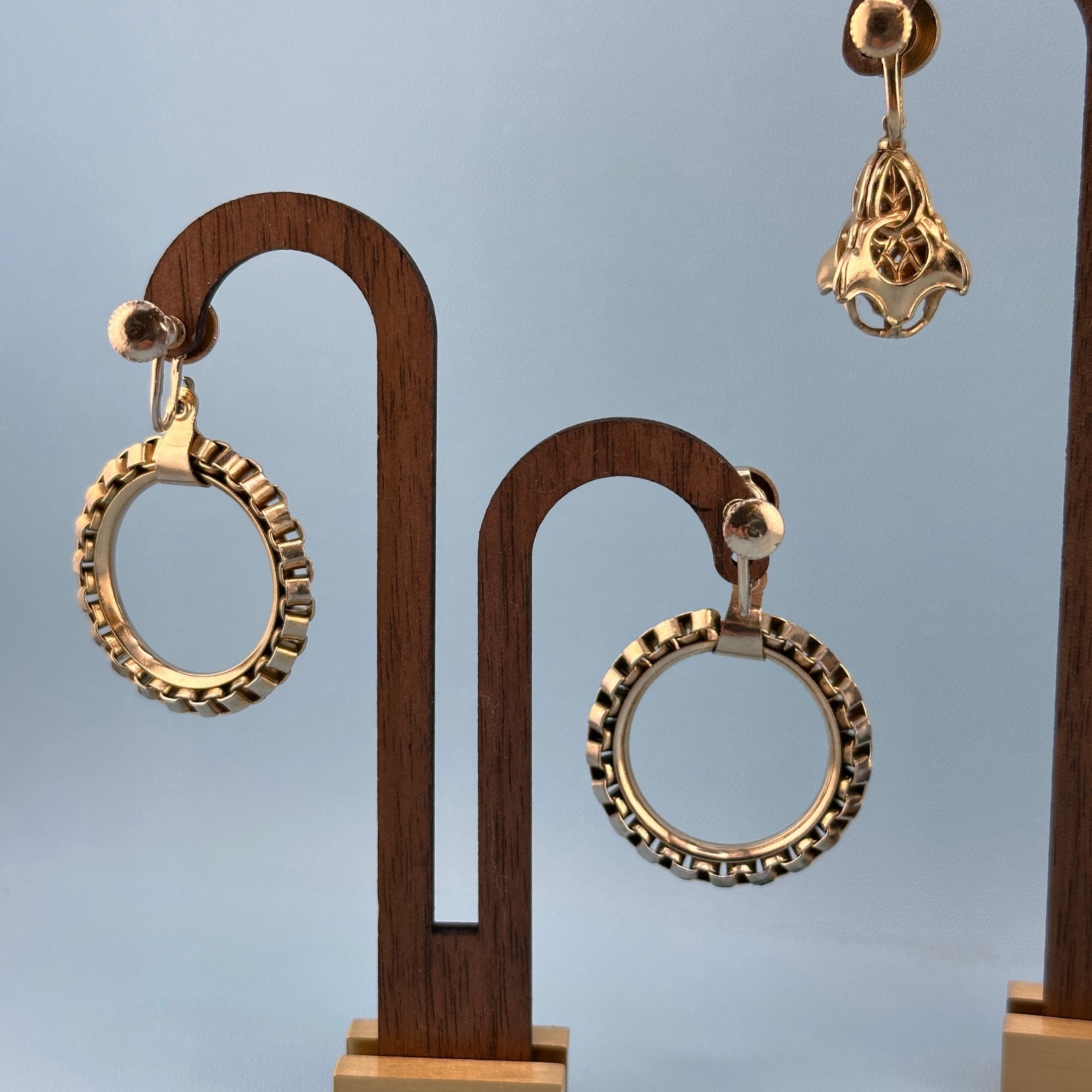 Vintage Earrings Lot Dangle Statement Balls Drop Hoop Etruscan Some Signed