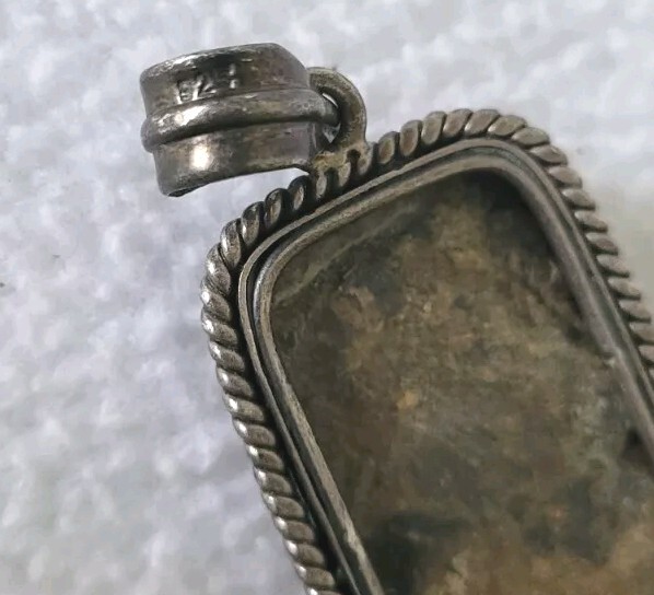 Rare Vtg Stones And Sterling Silver 925 Pendant And Ring 3 Pcs Set
