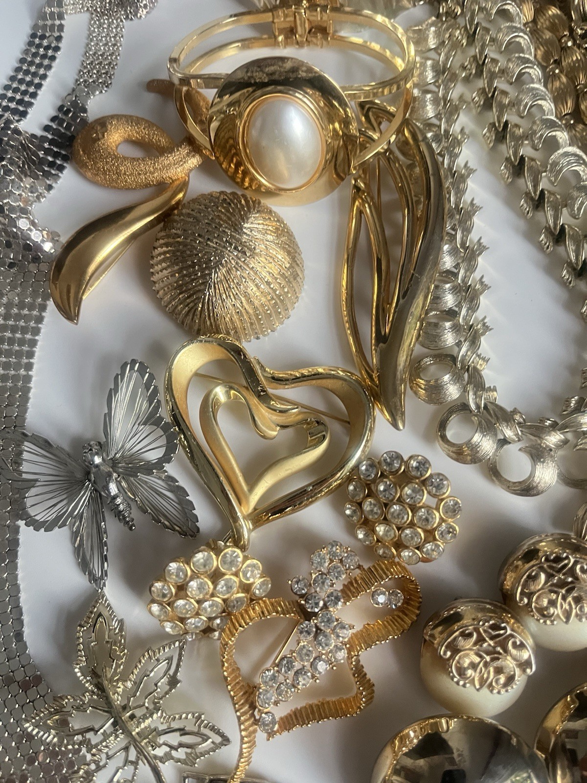 Vintage Jewelry Lot Monet AK LC Lauren Coro Lisner Green Crystal 1960-90’s