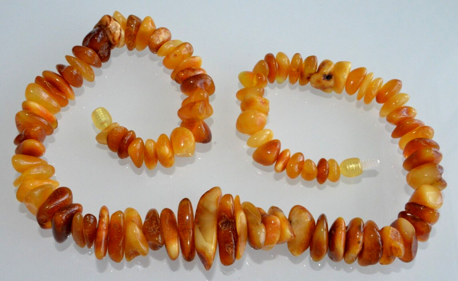✅49cm = 44gr RUSSIAN SOVIET BALTIC AMBER BEAD NECKLACE 琥珀 BRACELET STONE PENDANT