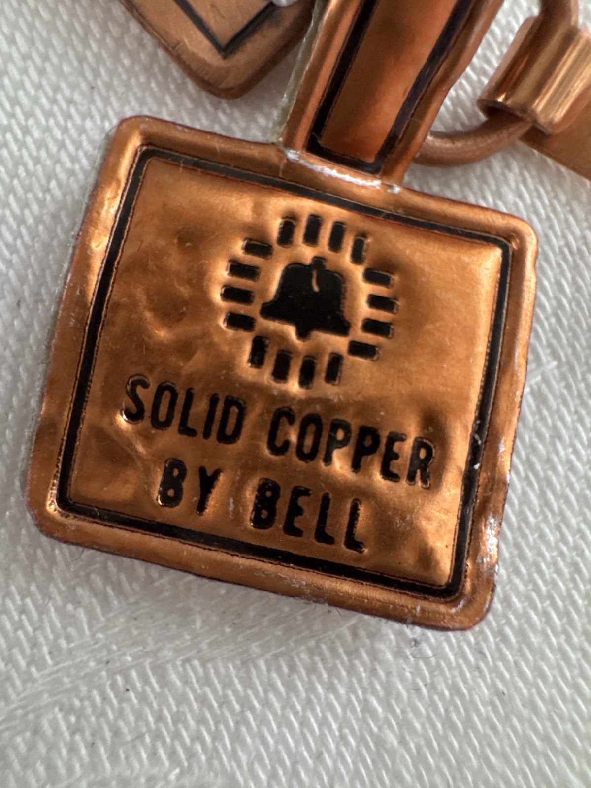 Vintage Bell Trading Post Solid Copper Bracelet Southwestern Geometric 1950s-Tag