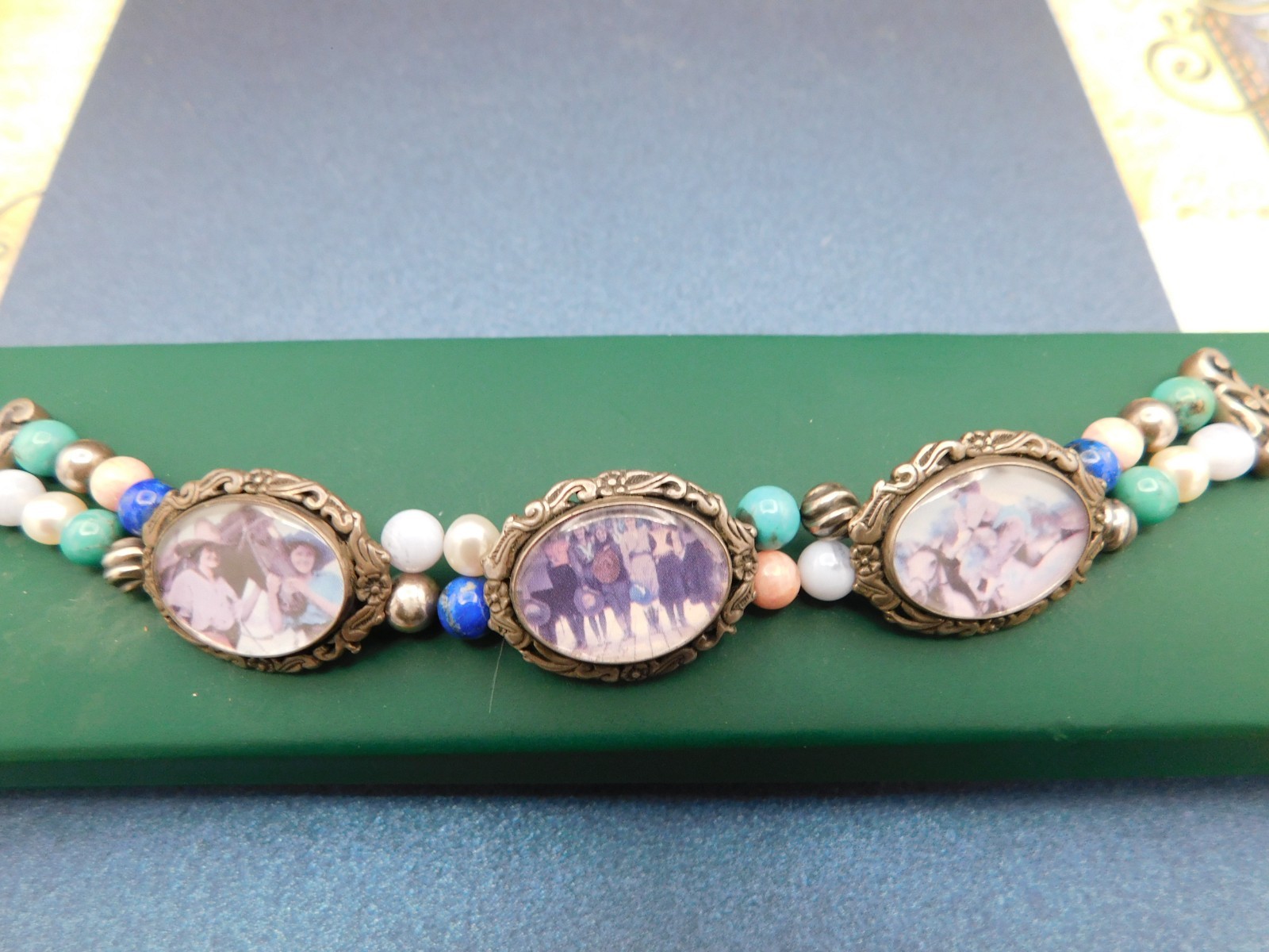 sterling jewelry lot Rare Carolyn pollack horses pictures set neck bracelet