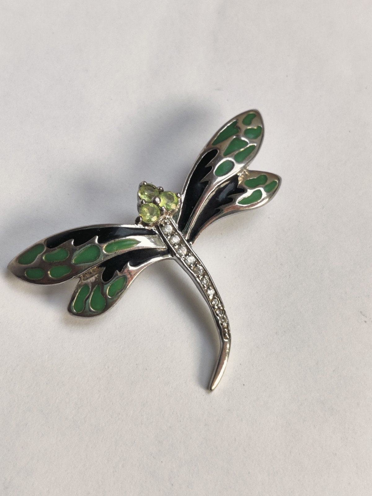 925 Sterling Silver Dragonfly Brooch & Mother of Pearl Bracelet | DBJ & Misaki