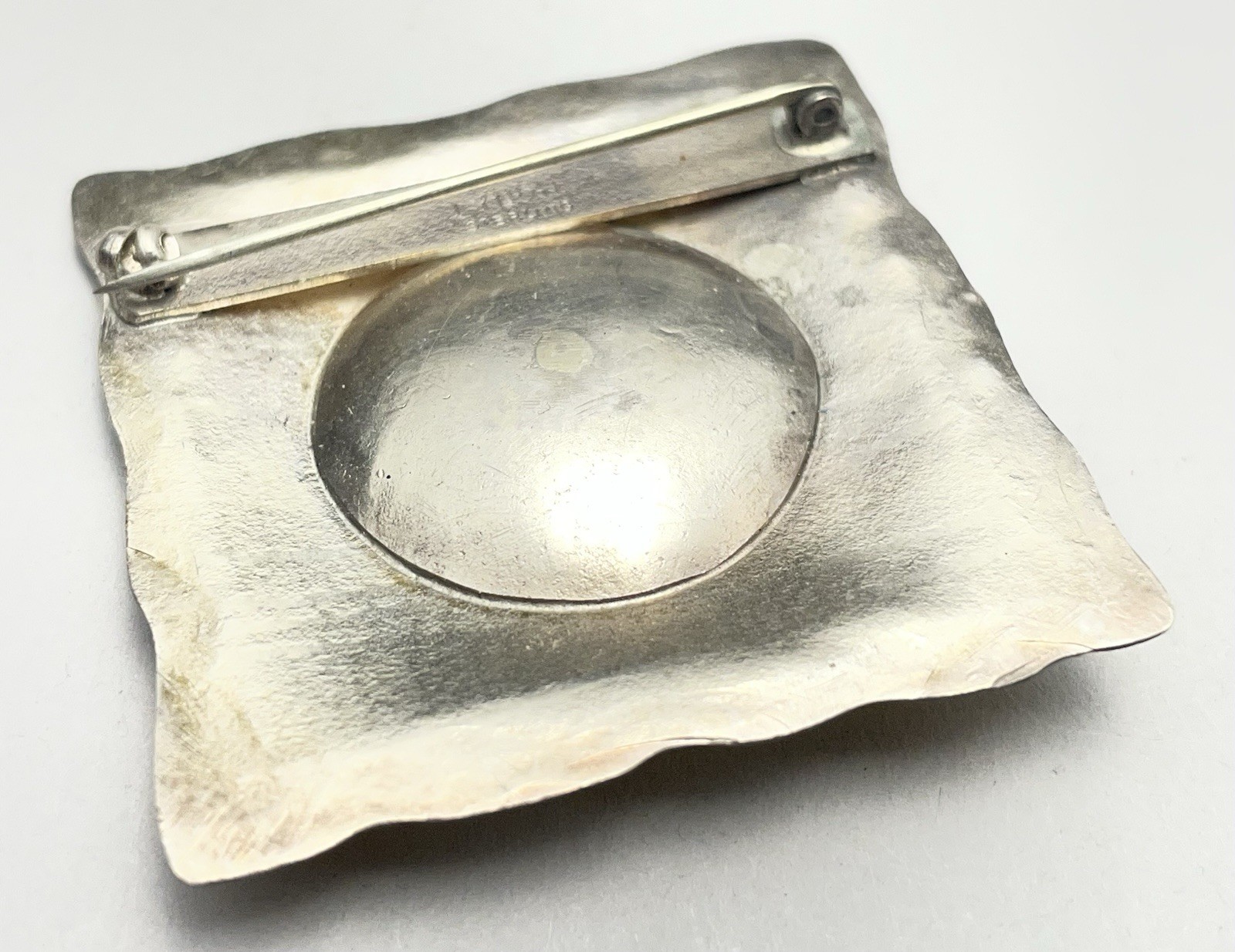 Sydney Lynch Pearl & Sterling Silver Gold Washed Brooch As-is