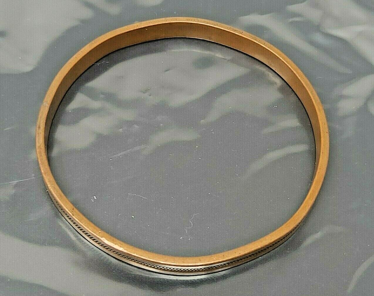 Vintage South Western Solid Copper Bangle Bracelet