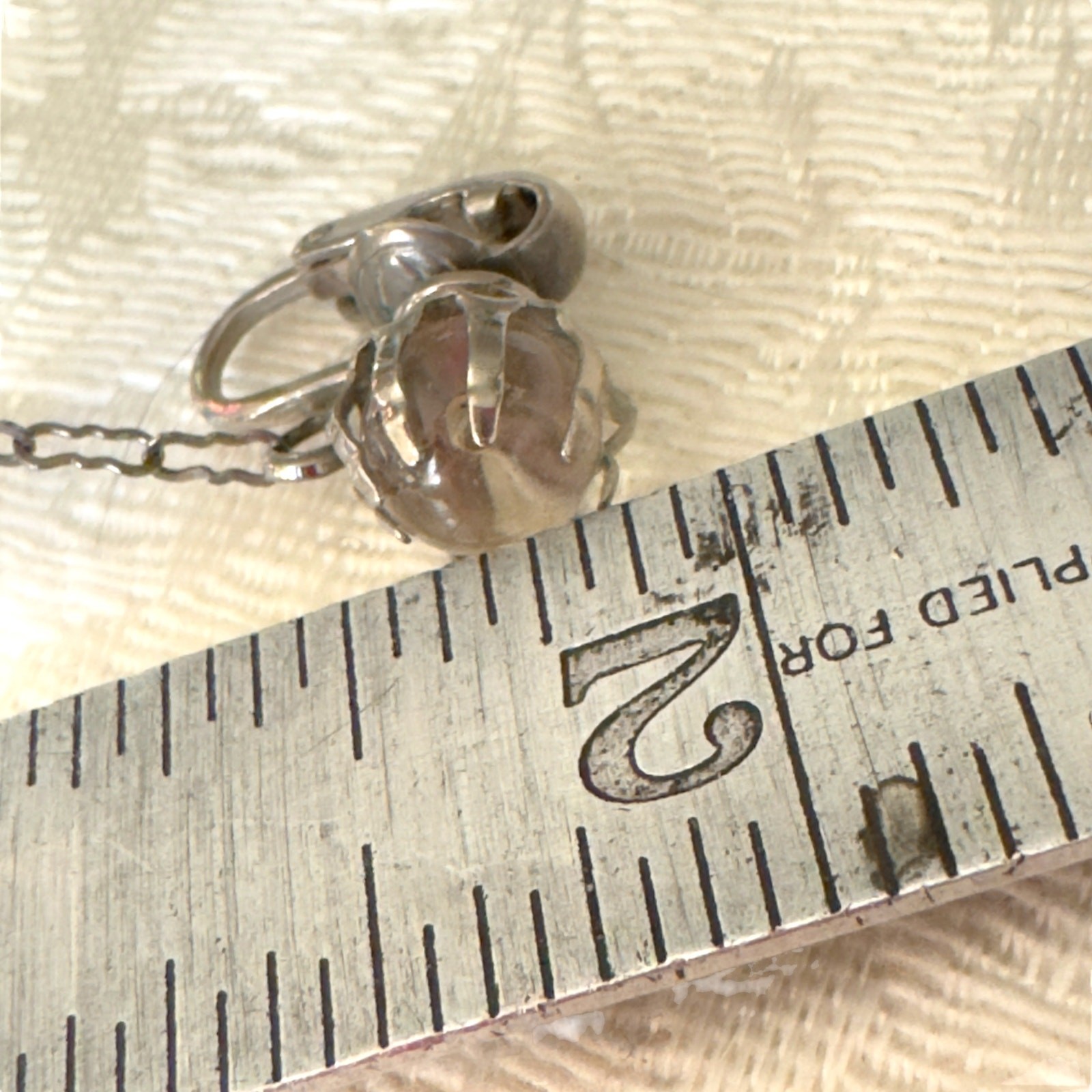 Antique Pools of Light Clip On Rock Crystal Ball Vintage Deco Swing Earrings