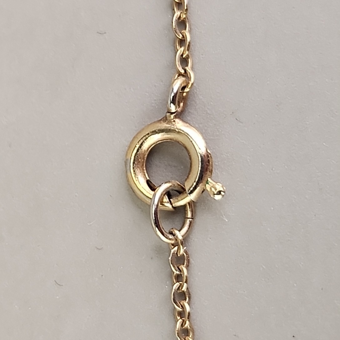 Vintage Heart Locket Necklace Stamped 2cm Gold Tone 16″