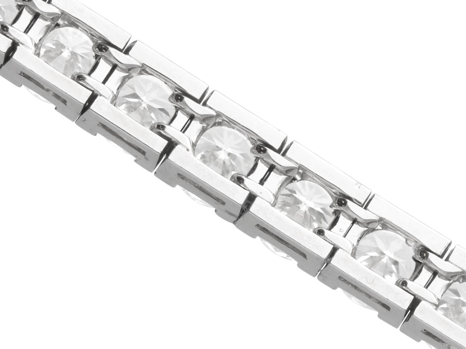 Vintage French 16.75Ct Diamond and Platinum Bracelet Circa 1950