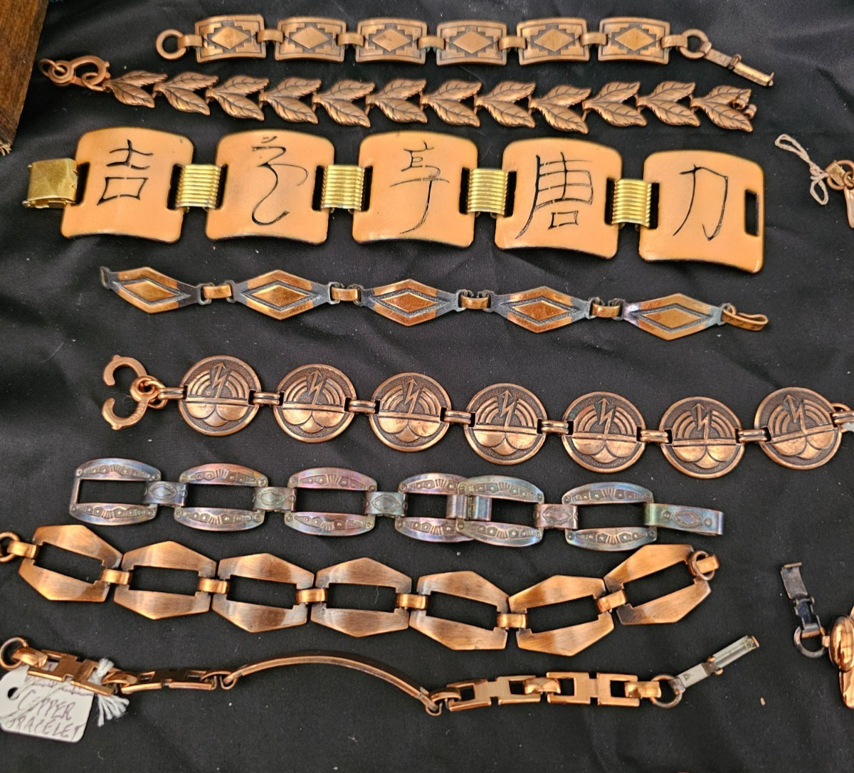 Estate Collection Vintage Copper Jewelry RENOIR Rebajes & More- 73 pcs