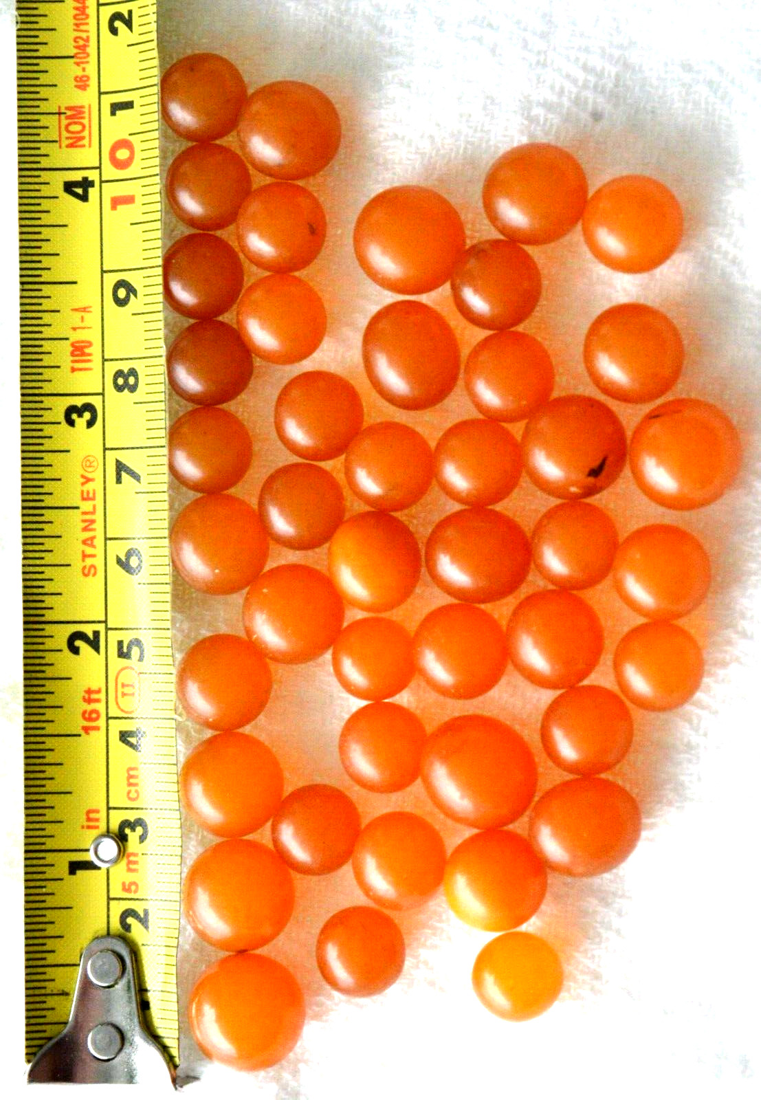 ✅ 10gr RUSSIAN SOVIET BALTIC SEA AMBER BOLLS NECKLACE 老琥珀 BEADS STONE ROCK PIN ☭