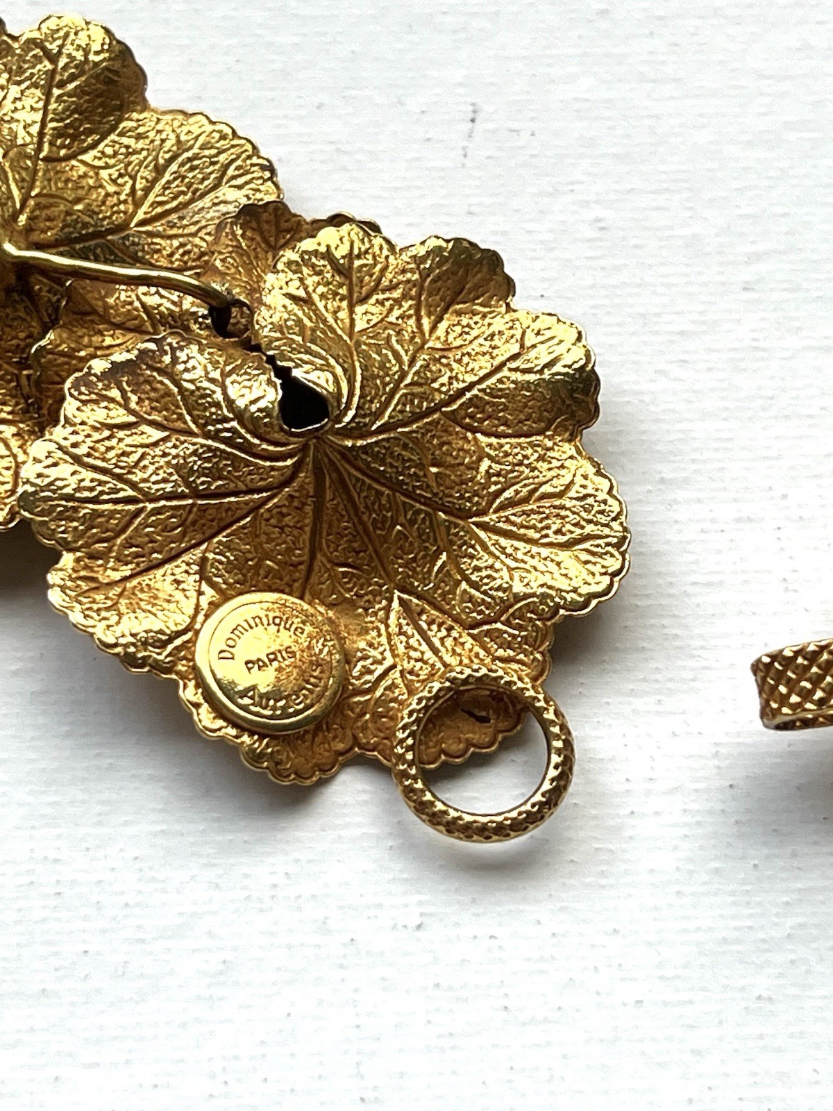 Necklace/Collar Dominique Aurientis France VTG 1980s 18 K Gold Plated 17” #280