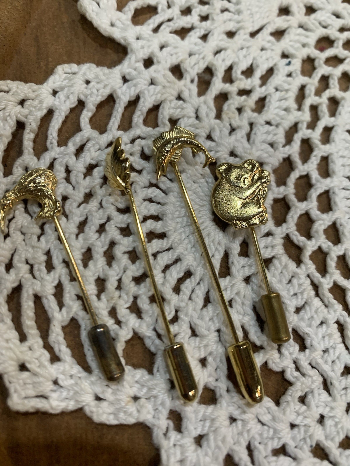 Vintage Jewelry. Earrings, Hat Pins, Cuff Links, Tie Clips, And Bracelets