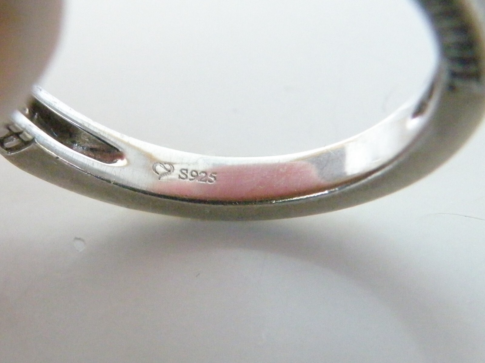 Vintage Style Sterling Silver 925 CZ Heirloom Engagement Band Ring Size 9.5