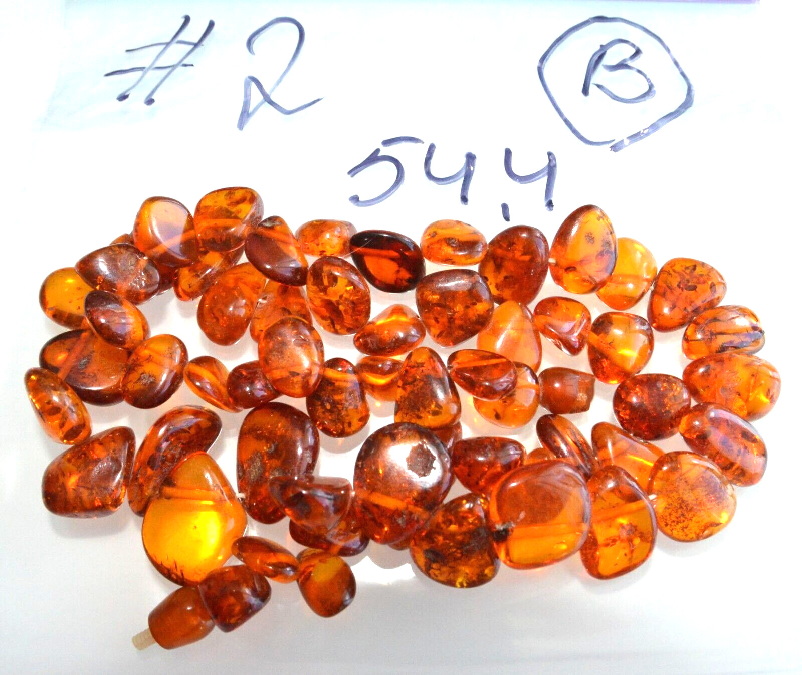 ✅60cm = 54gr RUSSIAN SOVIET BALTIC AMBER BEAD NECKLACE 琥珀 BRACELET STONE PENDANT
