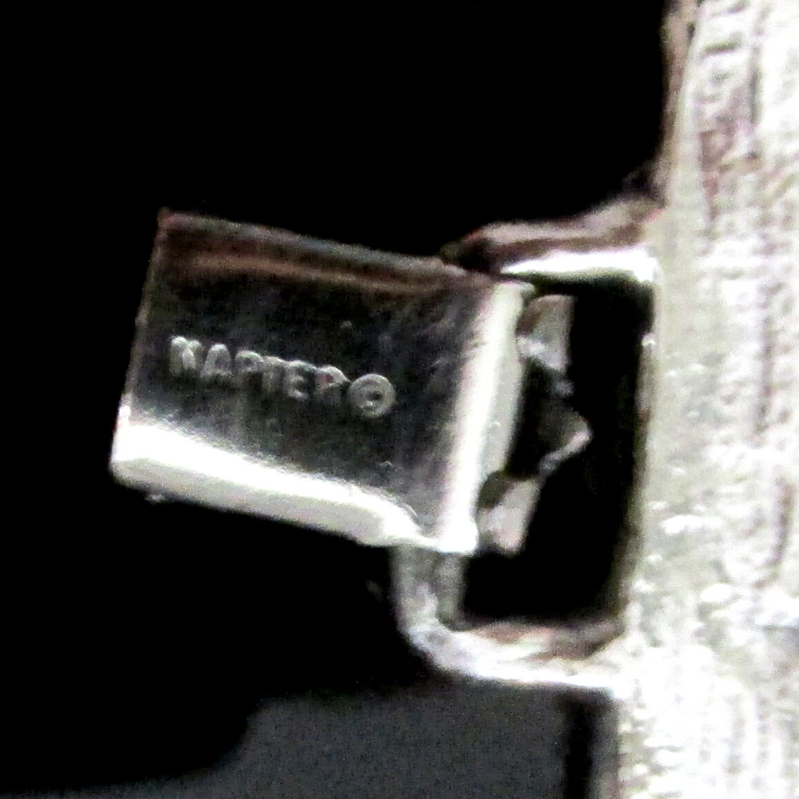 VTG RUNWAY EDGY NAPIER BRUTALIST SILVER BOOK PIECE BRACELET ’72 “MOLTEN METAL”