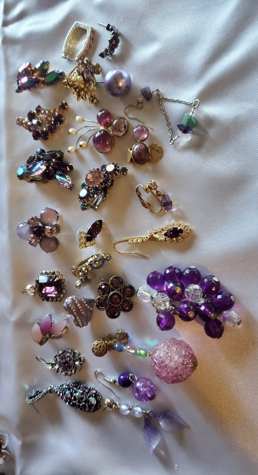 Large PURPLE 140 + PC Vintage Jewelry Lot Collection