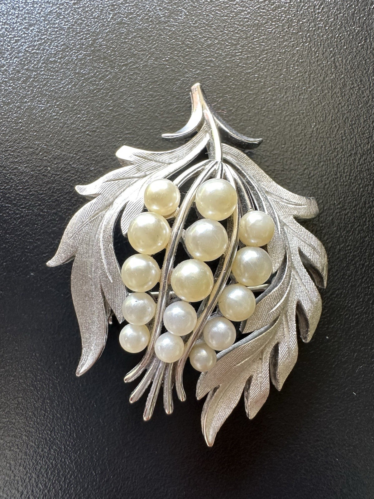 Vintage Crown Trifari thistle brooch