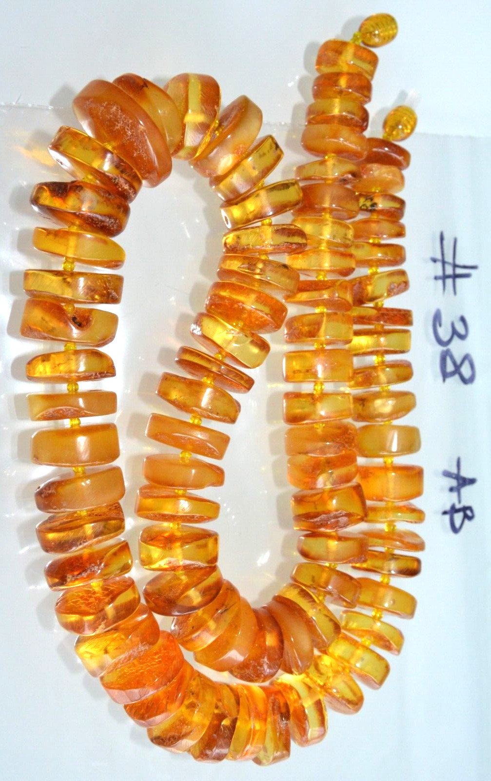 76gr RUSSIAN SOVIET BALTIC AMBER BEAD NECKLACE 琥珀 BRACELET STONE PENDANT EARRING