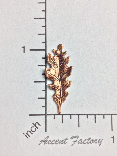 32865 4 Pc Copper Oxidized Oak Leaf Brass Jewelry Finding
