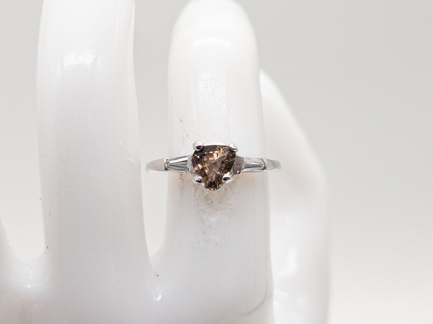 $6000 1.28ct CERTIFIED Trillion Cut Natural Alexandrite Diamond Platinum Ring