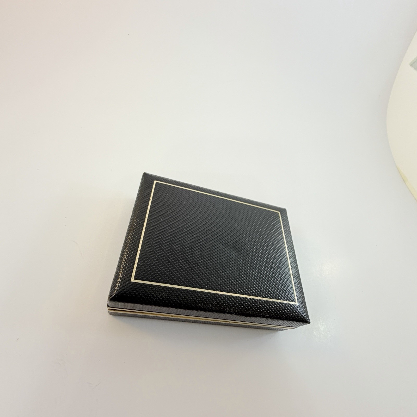 Swank Tie Clip and Cuff Links Set Brushed Silver Tone Onyx Stone