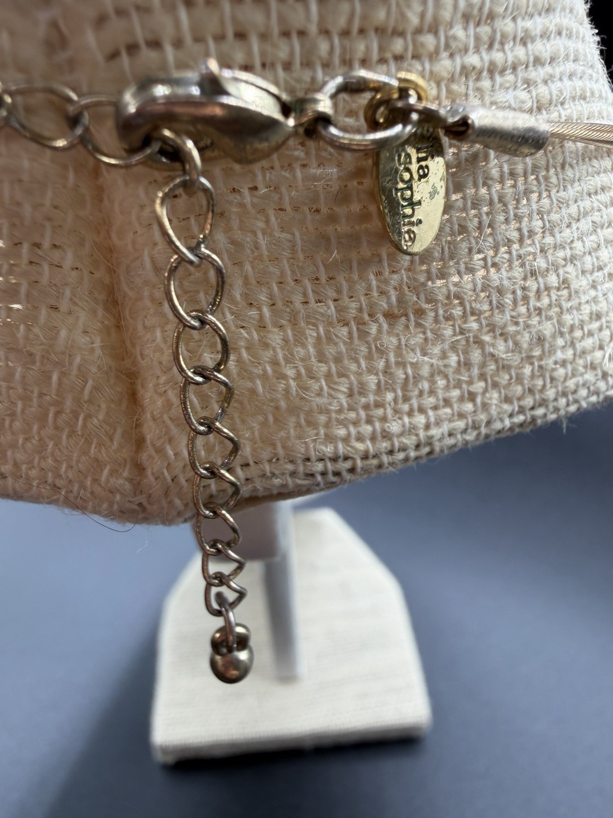 Vintage Lia Sophia Necklace Floating Wire Beaded Earth Tone AB Crystals Necklace