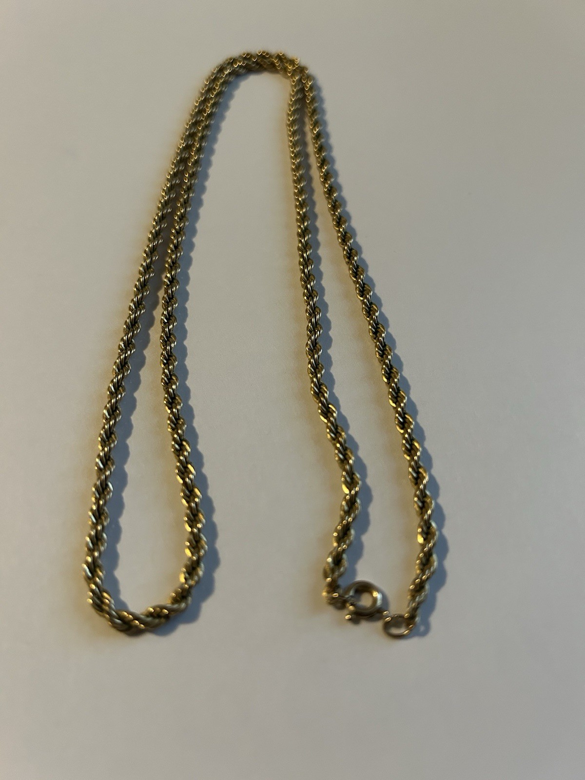 1/20 12k gf gold filled chain necklace 24”L 15.51 Gems
