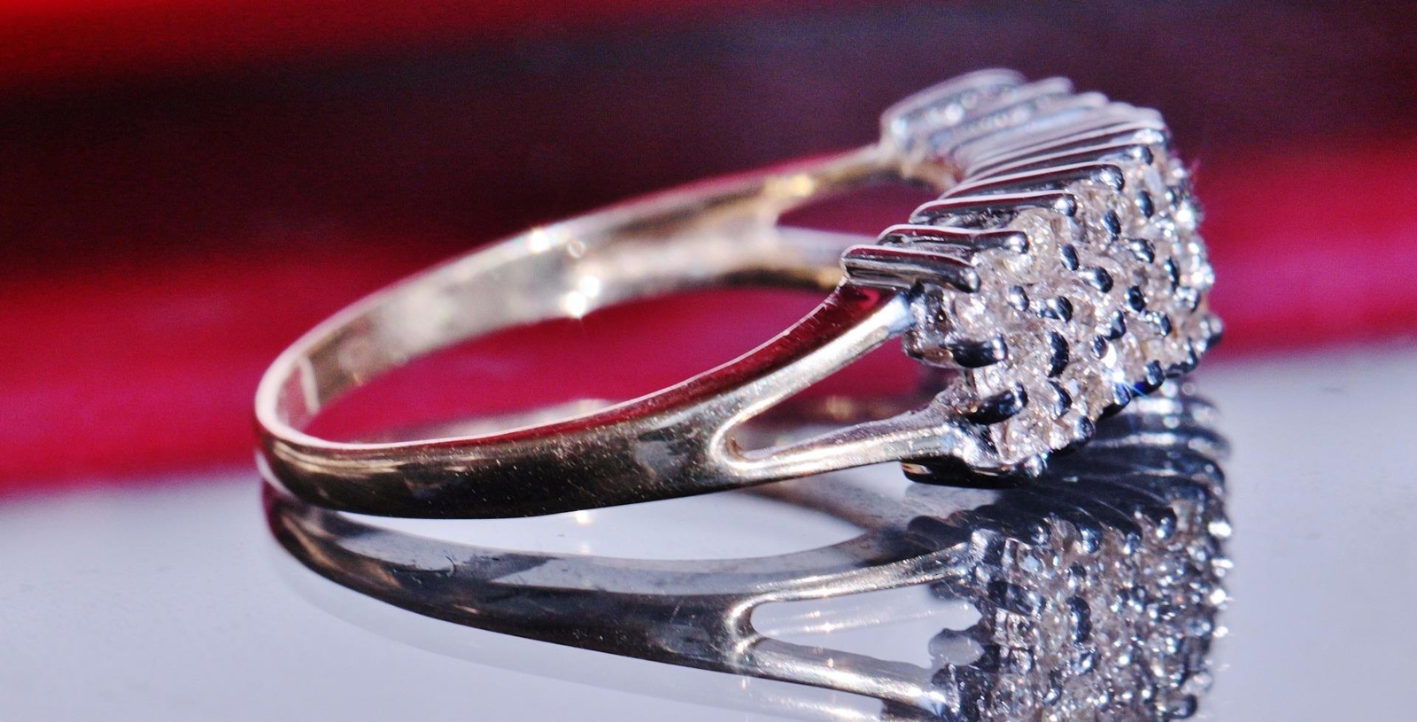 14k yellow gold ring 0.50ct natural diamond cocktail 2.85gr handmade size 5. 5