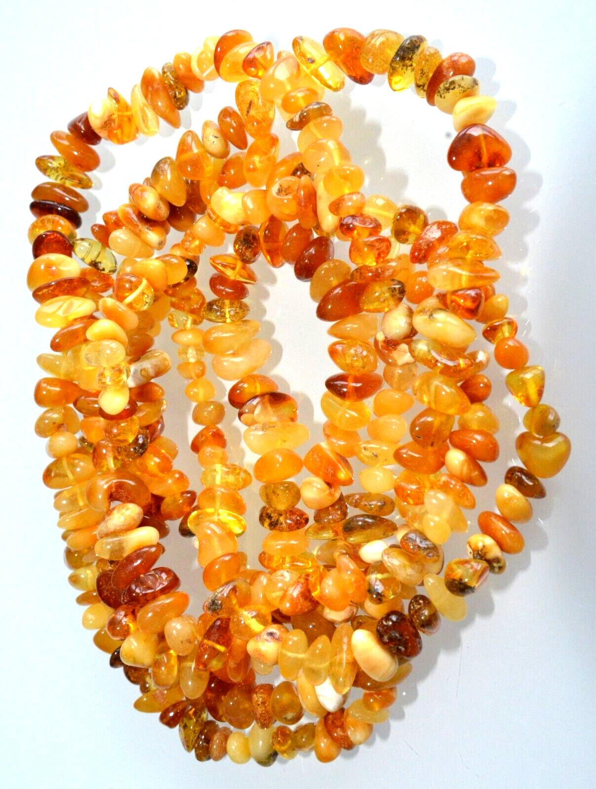 ✅135 cm=46gr RUSSIAN SOVIET BALTIC AMBER BEAD NECKLACE 琥珀 BRACELET STONE PENDANT
