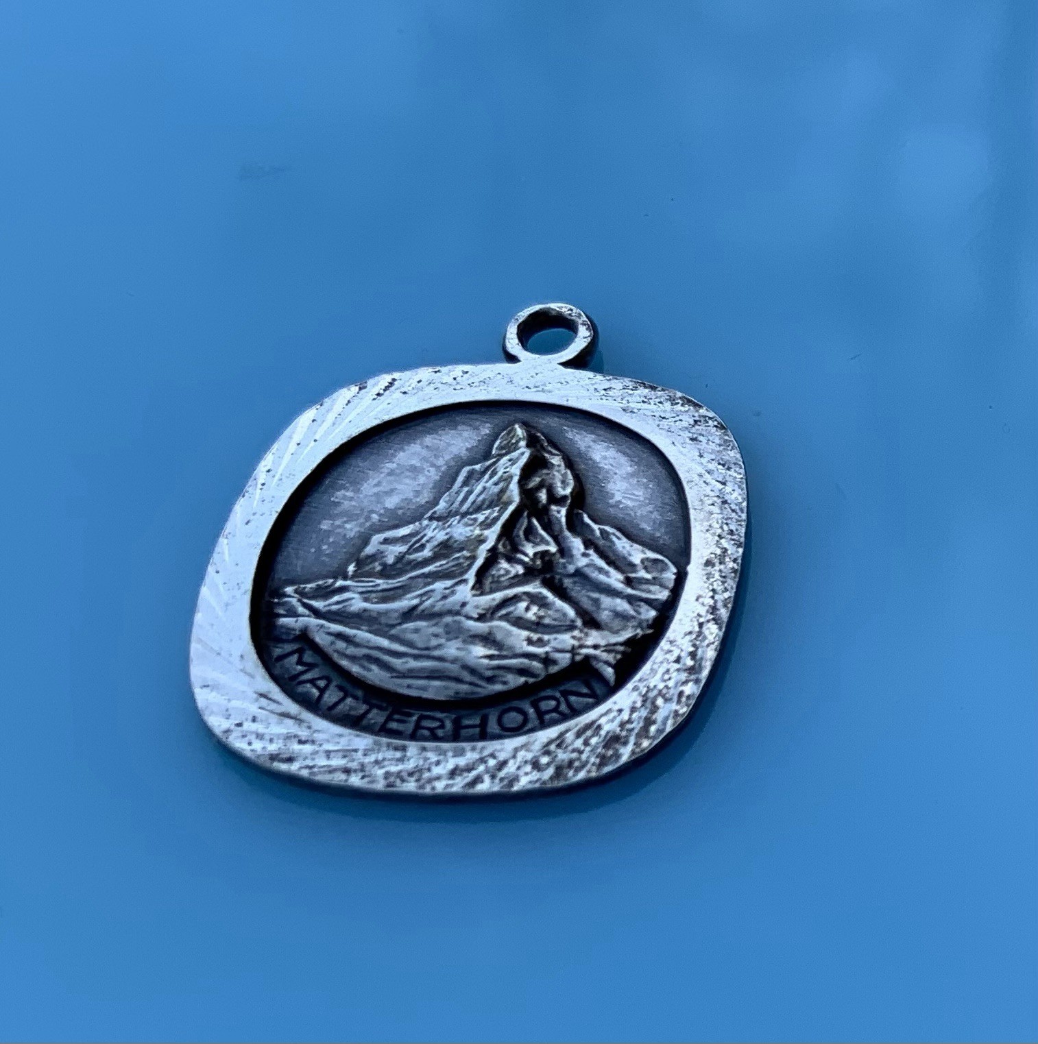 Amazing Antique Vintage Matterhorn Sterling Silver Swiss Alps Charm 2.5g