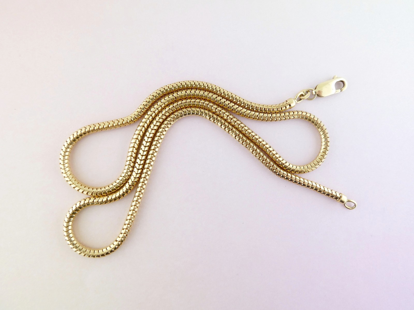 Estate Italian UnoAerre 18K Yellow Gold 21.25″ 3mm Snake Chain Necklace | 17.5g