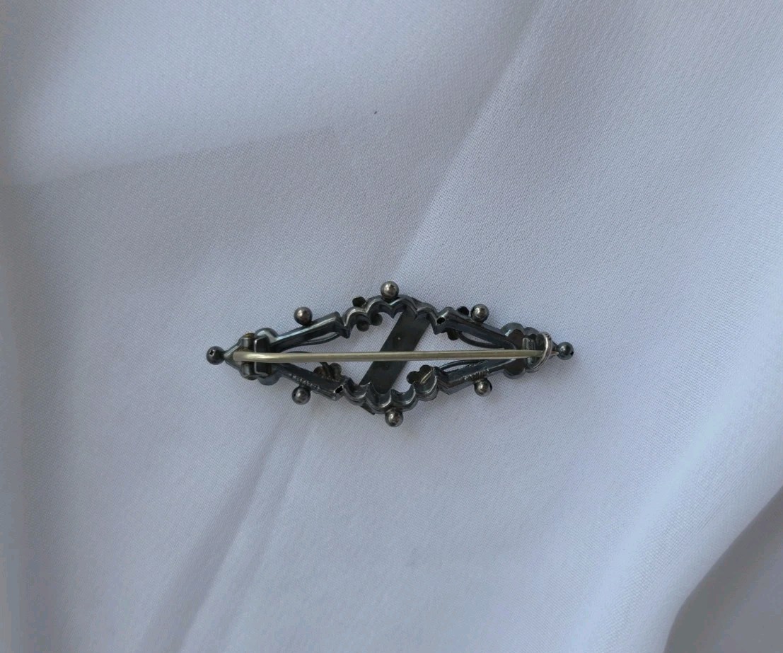 Ward Bros England Victorian Forget Me Not Brooch Pin Sterling Gold Filled