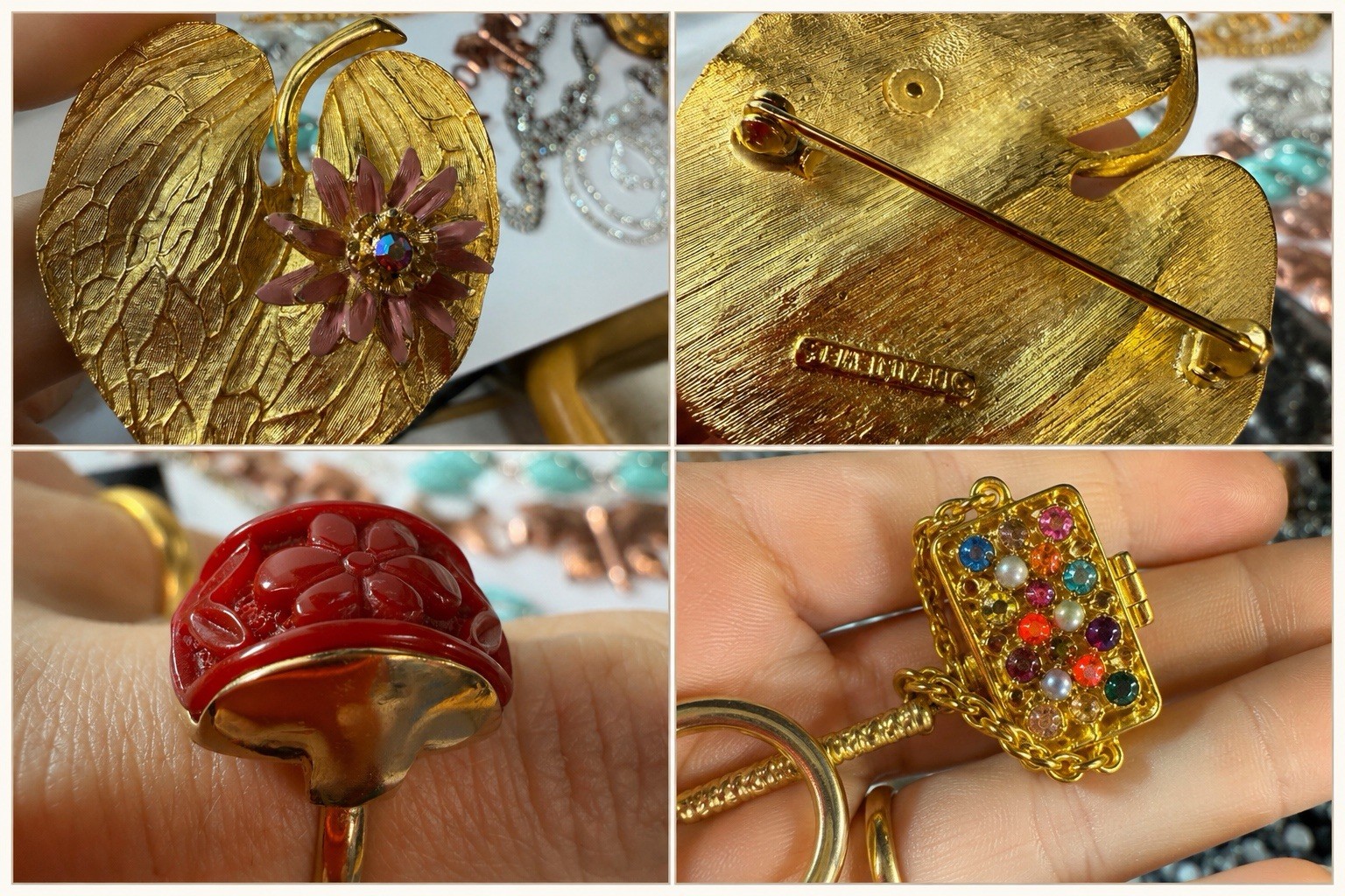 Vintage Jewelry Lot Costume Weiss W. Germany Coro Trifari Estate 80 Piece PJ