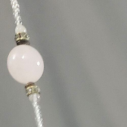 VTG ART GLASS BEAD NECKLACE Pink PateDeVerre/ Clear Sister Clasp Unsigned Beauty