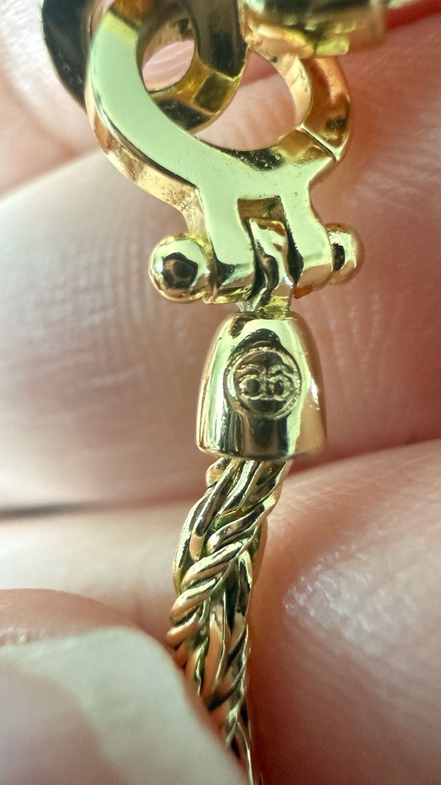 Vintage Grosse Gold Tone Wheat Chain Necklace